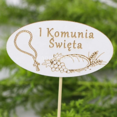 Pik okolicznościowy (1 szt) komunijny z chlebkiem