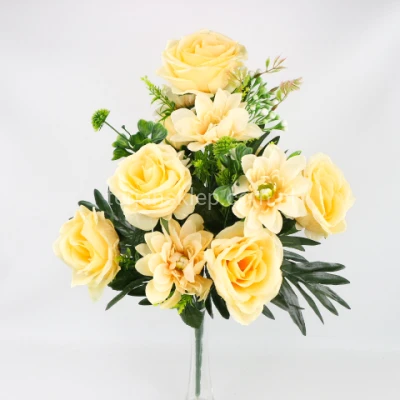 Kompozycja róże/dalie ST10014 yellow