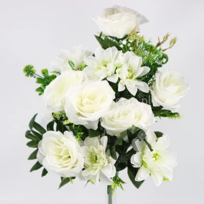 Kompozycja róże/dalie ST10014 cream