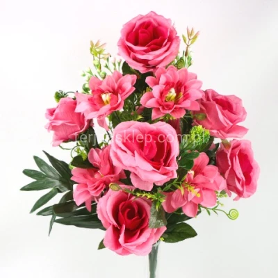 Kompozycja róże/dalie ST10014 pink