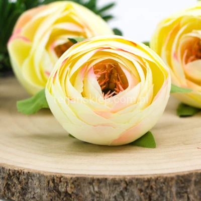Camelia wyrobowa (12 szt) LY007 lemon green