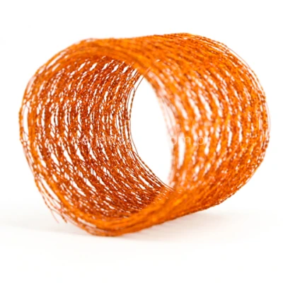 Siatka metalowa dekoracyjna (10cm x 2,5m) orange