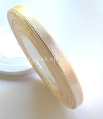 Taśma satynowa 6mm krem
