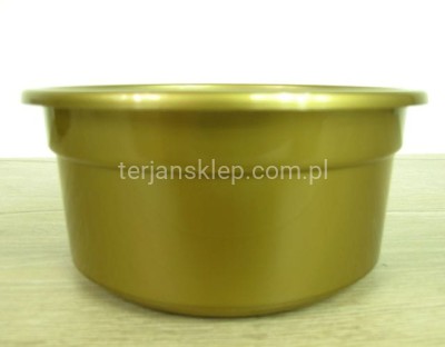 Doniczka WRZOS fi 17cm złota