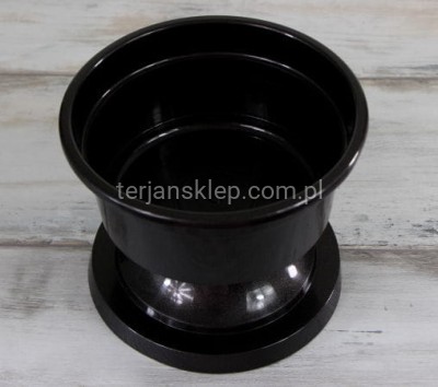 Doniczka NA NÓŻCE WRZOS fi 21 cm black