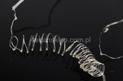 Lampki drucikowe LED z bateriami (10 ledów, 1m) TG44546 ciepłe światło#2