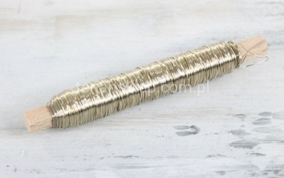 Drut na patyku złoty 0,5 (100 g)