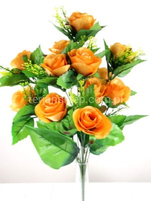 Bukiet róż A057 tea / pomarańcz