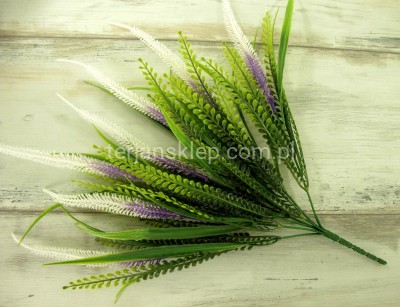Bukiet szczawie+trawy PS001 biel/fiolet