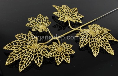 Gał. brokacona "Marycha" HF022 (1 szt) gold