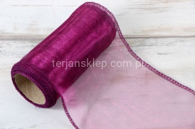 Organza 12 cm dark plum