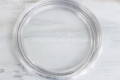 Drut aluminiowy ringi 100 g 2 silver