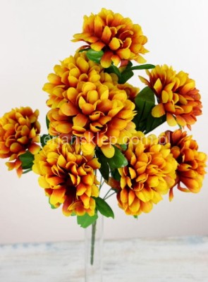 Bukiet chryzantem A-031 A rudy podpalany
