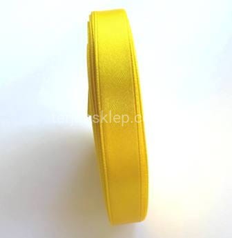 Taśma satynowa 38mm x 32mb yellow