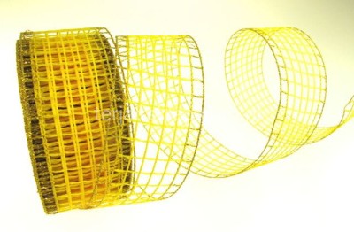 Taśma siatkowa 5cm z/z żółta