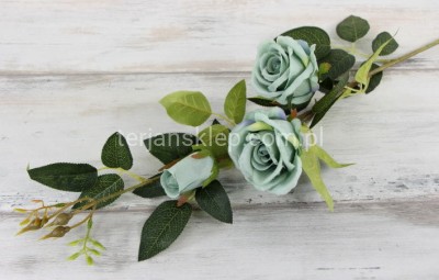 Gałąź z różami CV06238 turkus #3