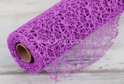 Siatka koronkowa o szer. 50 cm violet