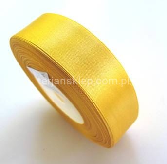 Taśma satynowa 25mm x 32 m yellow