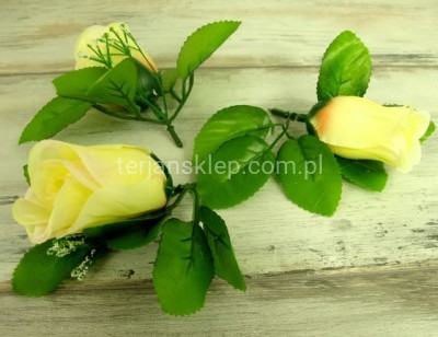 Pąk róży A042 (24 szt) lemon