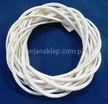 Koło rattan fi 25 cm biel mat 25WH / WB-WIL25